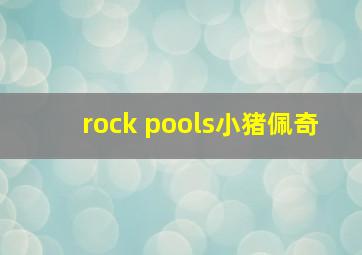 rock pools小猪佩奇